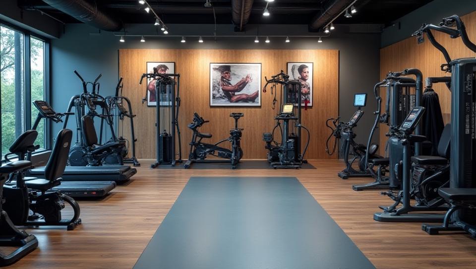 Fitness equipment showcase